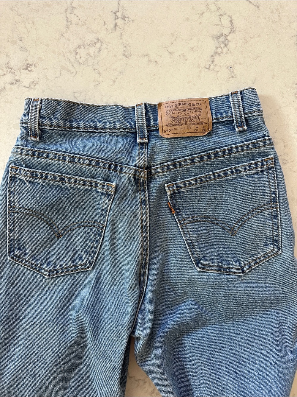 Levi's Vintage Orange Tab 550 Jeans - Relaxed Fit 28x28 - Picture 5 of 5